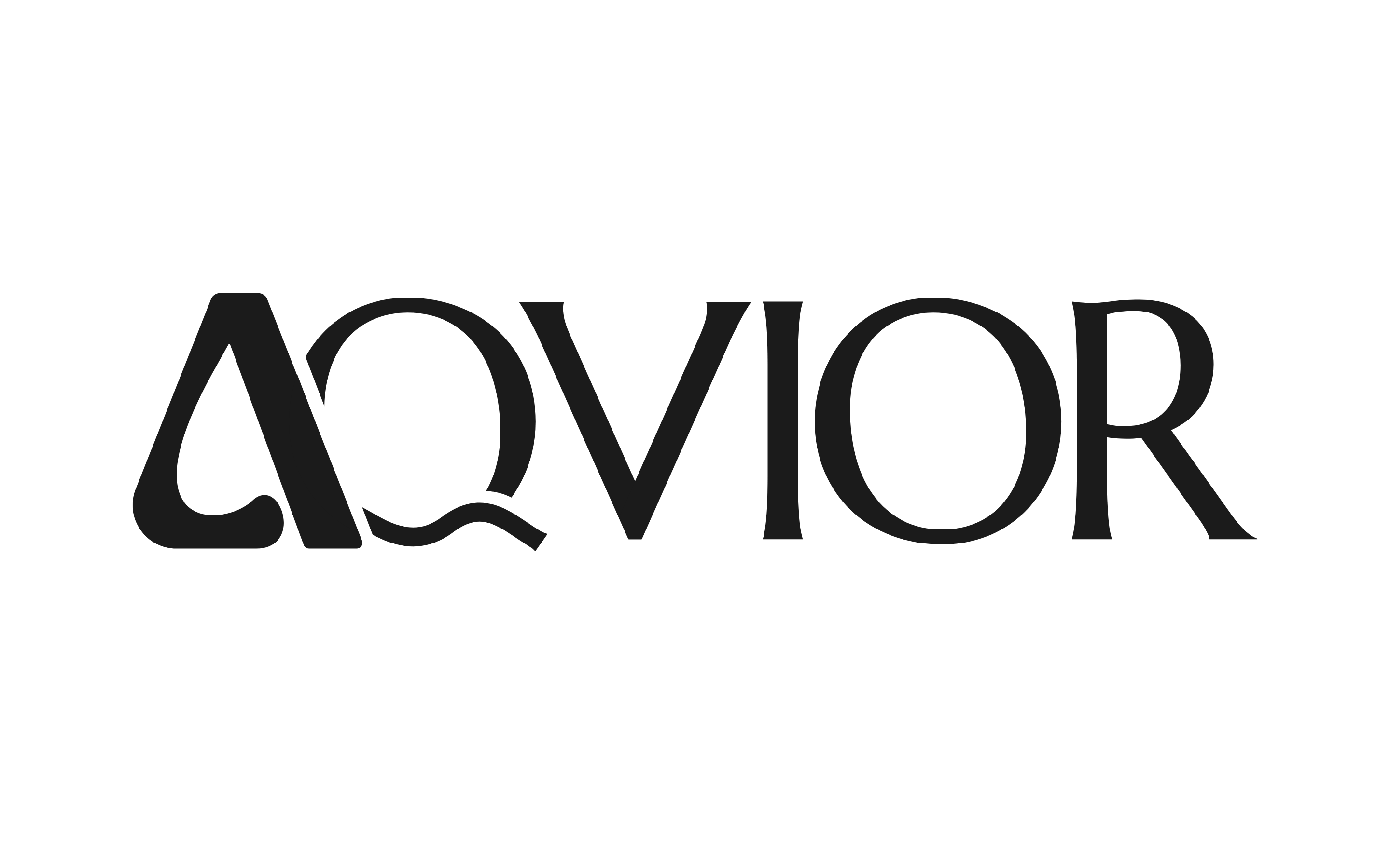 Aqvior Firmenlogo in Schwarz.