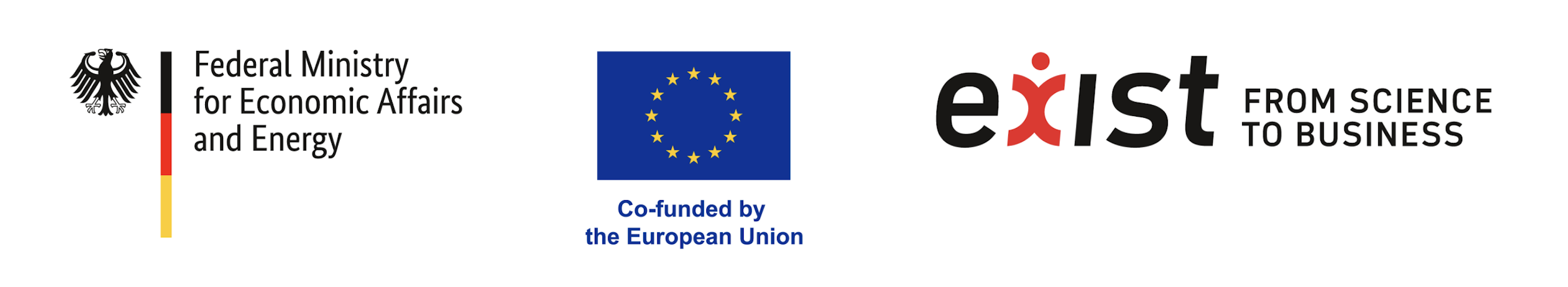 EXIST-Gründerstipendium · Bundesministerium für Wirtschaft · Europäische Union