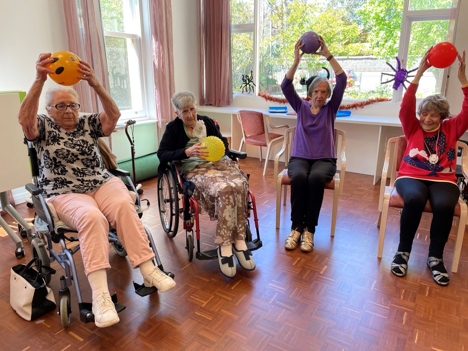 Residents during movement activation