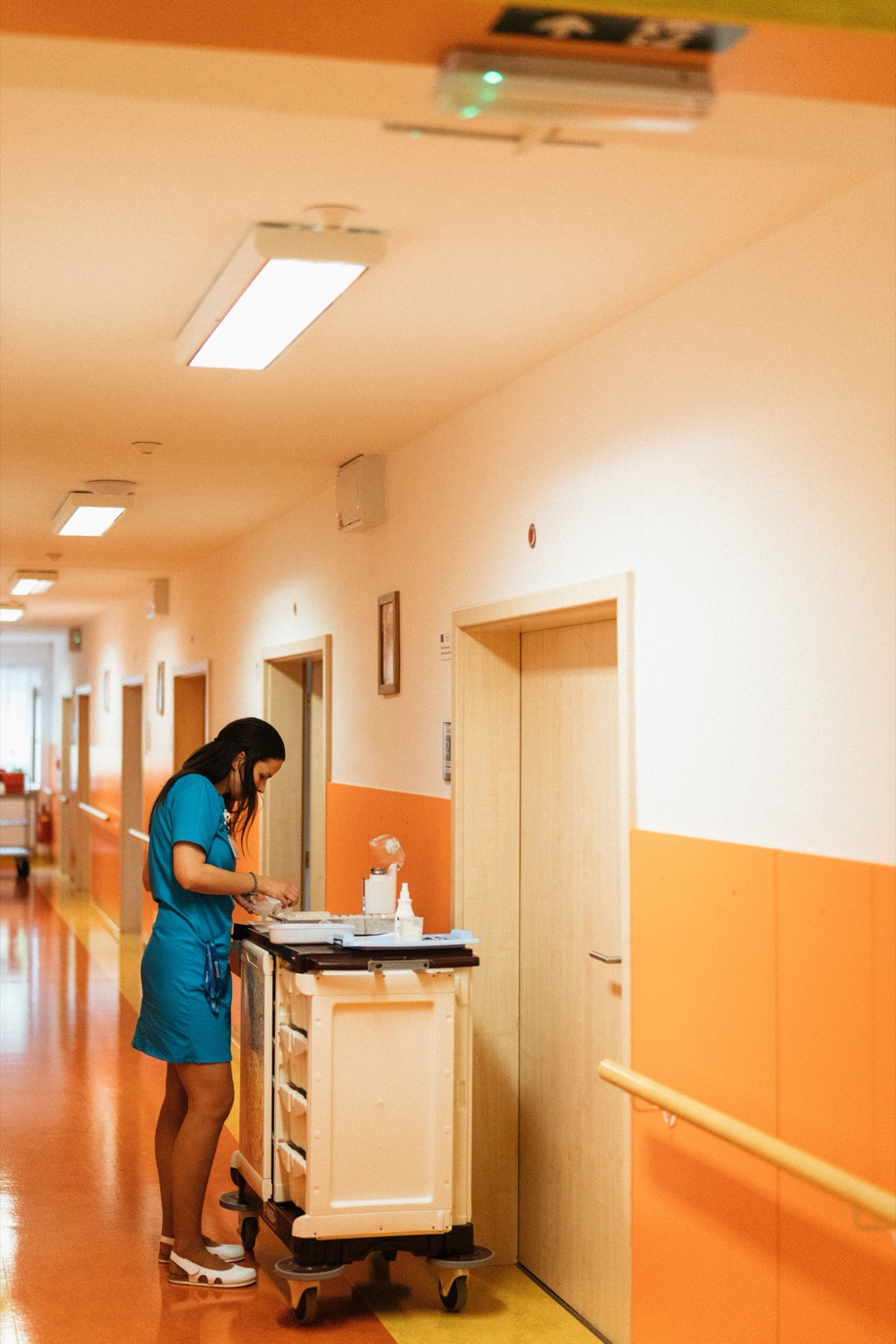 Care in the residential area of the care home